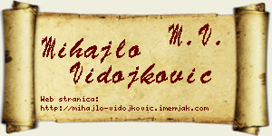 Mihajlo Vidojković vizit kartica
